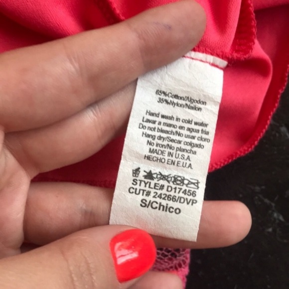 Pink Lace Tank Top Francesca’s Dress Size Small - Picture 7 of 8